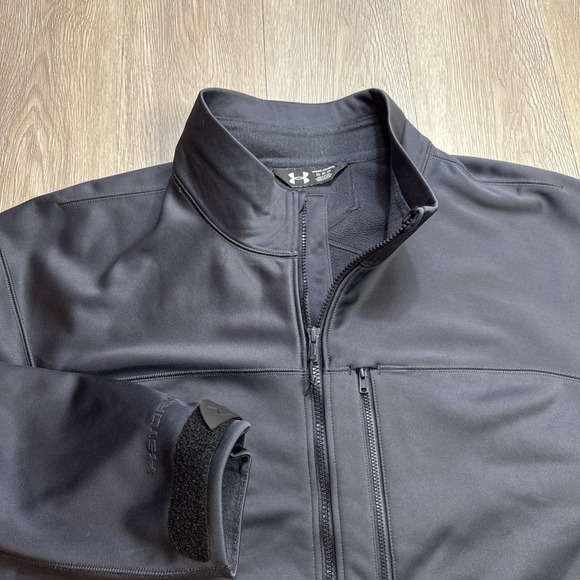 Under Armour Storm 2 Jacket Mens 3XL Big Tall Cargo Gray Softshell Winter Warm - Picture 1 of 10
